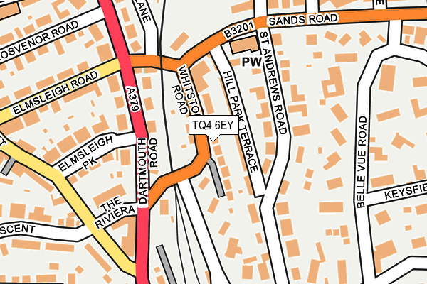 TQ4 6EY map - OS OpenMap – Local (Ordnance Survey)