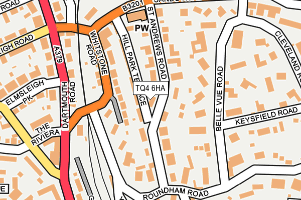 TQ4 6HA map - OS OpenMap – Local (Ordnance Survey)