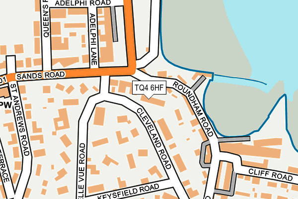 TQ4 6HF map - OS OpenMap – Local (Ordnance Survey)