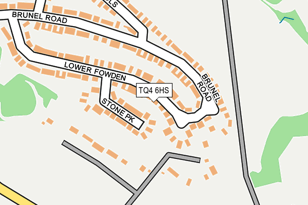 TQ4 6HS map - OS OpenMap – Local (Ordnance Survey)