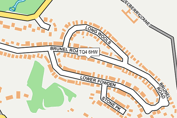TQ4 6HW map - OS OpenMap – Local (Ordnance Survey)