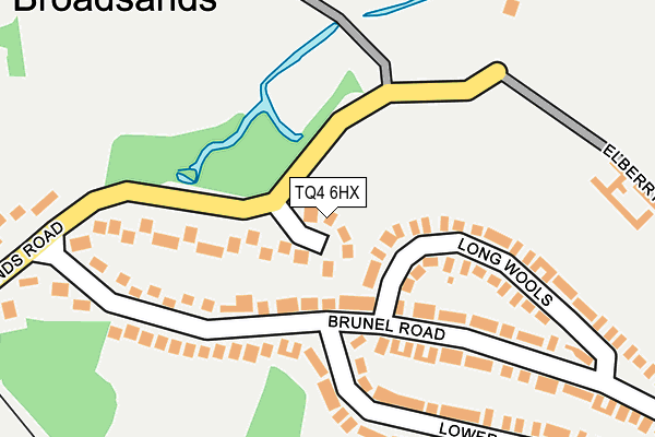 TQ4 6HX map - OS OpenMap – Local (Ordnance Survey)
