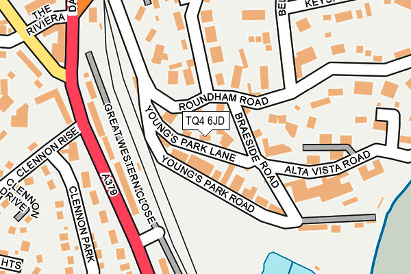 TQ4 6JD map - OS OpenMap – Local (Ordnance Survey)