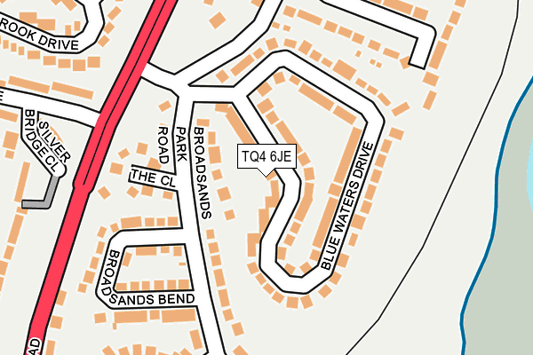 TQ4 6JE map - OS OpenMap – Local (Ordnance Survey)