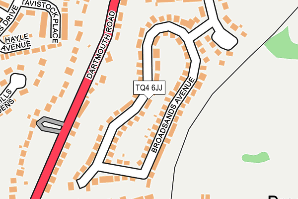 TQ4 6JJ map - OS OpenMap – Local (Ordnance Survey)