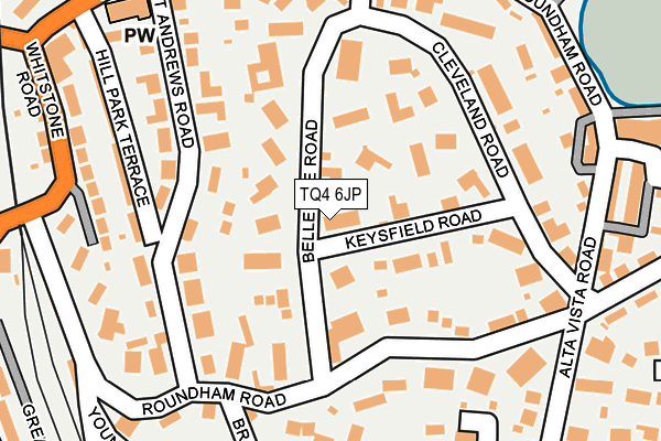 TQ4 6JP map - OS OpenMap – Local (Ordnance Survey)