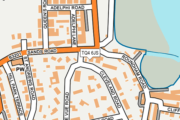 TQ4 6JS map - OS OpenMap – Local (Ordnance Survey)