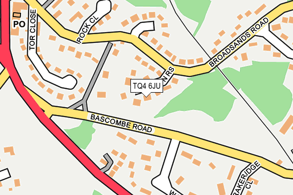 TQ4 6JU map - OS OpenMap – Local (Ordnance Survey)