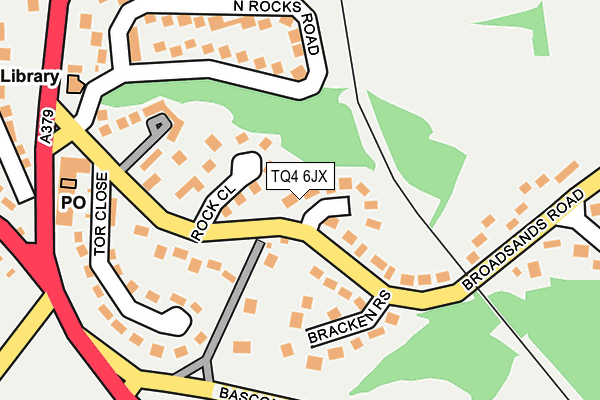 TQ4 6JX map - OS OpenMap – Local (Ordnance Survey)