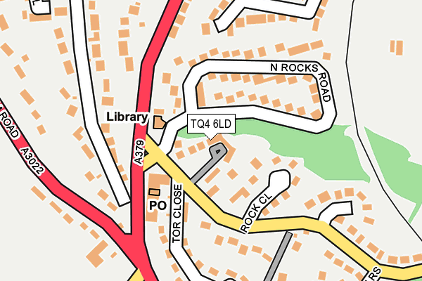 TQ4 6LD map - OS OpenMap – Local (Ordnance Survey)