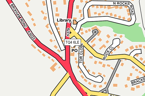 TQ4 6LE map - OS OpenMap – Local (Ordnance Survey)