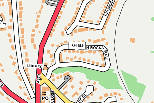 TQ4 6LF map - OS OpenMap – Local (Ordnance Survey)