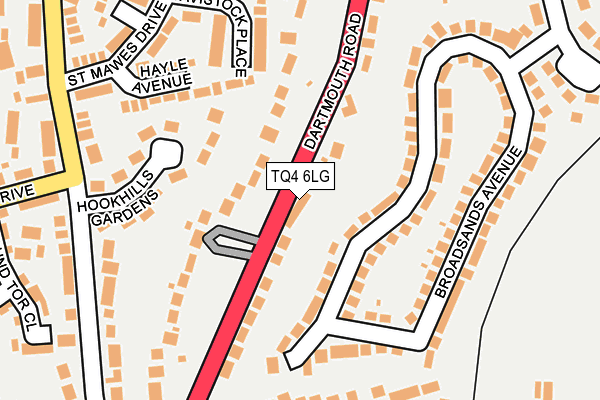 TQ4 6LG map - OS OpenMap – Local (Ordnance Survey)