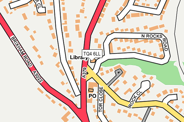 TQ4 6LL map - OS OpenMap – Local (Ordnance Survey)