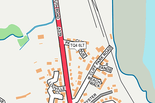 TQ4 6LT map - OS OpenMap – Local (Ordnance Survey)