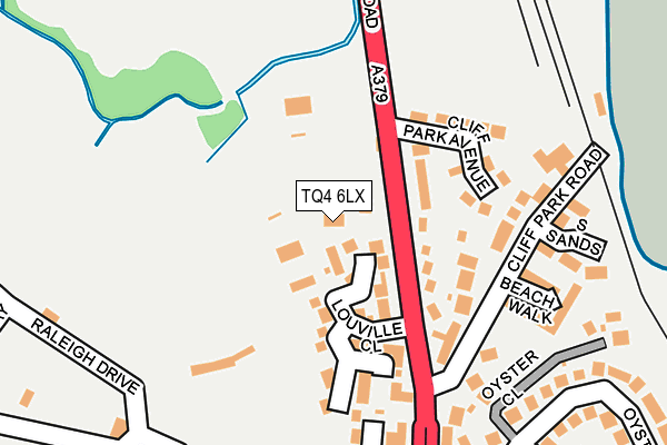 TQ4 6LX map - OS OpenMap – Local (Ordnance Survey)
