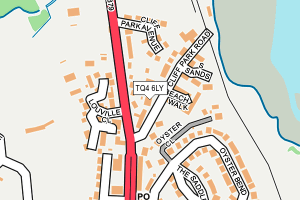 TQ4 6LY map - OS OpenMap – Local (Ordnance Survey)