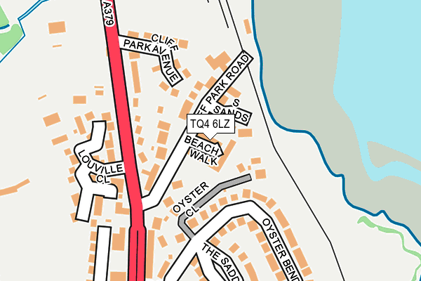 TQ4 6LZ map - OS OpenMap – Local (Ordnance Survey)