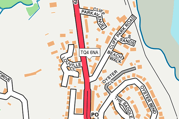 TQ4 6NA map - OS OpenMap – Local (Ordnance Survey)