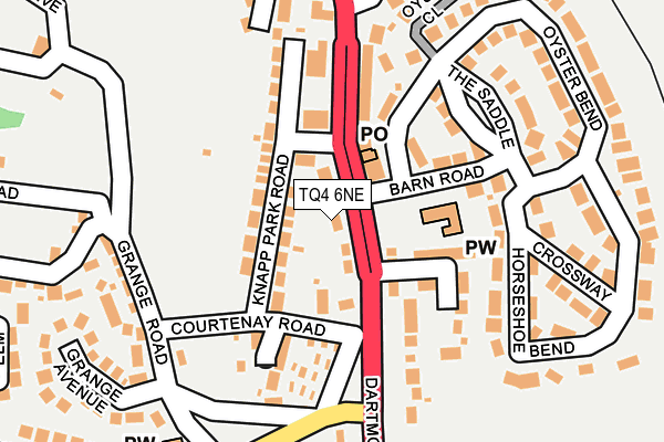 TQ4 6NE map - OS OpenMap – Local (Ordnance Survey)