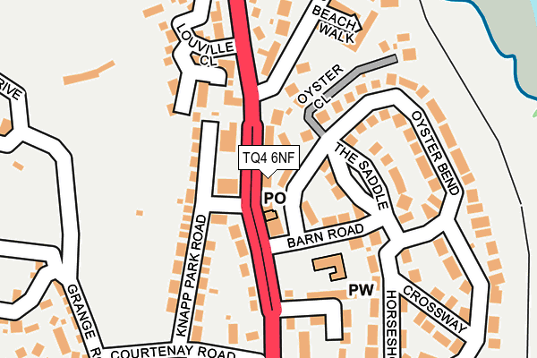 TQ4 6NF map - OS OpenMap – Local (Ordnance Survey)