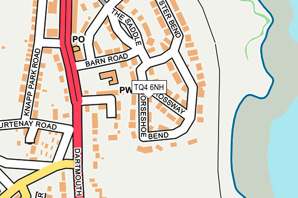 TQ4 6NH map - OS OpenMap – Local (Ordnance Survey)
