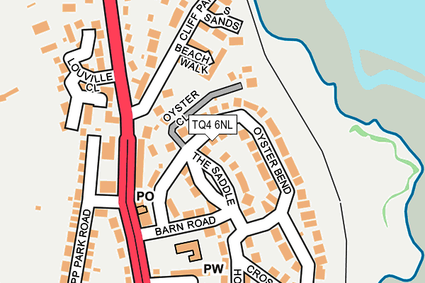 TQ4 6NL map - OS OpenMap – Local (Ordnance Survey)