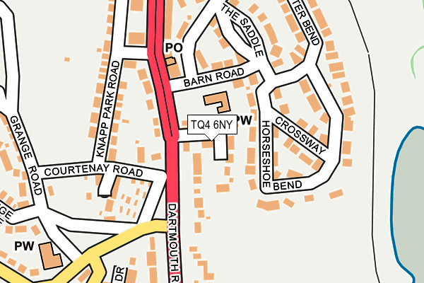 TQ4 6NY map - OS OpenMap – Local (Ordnance Survey)