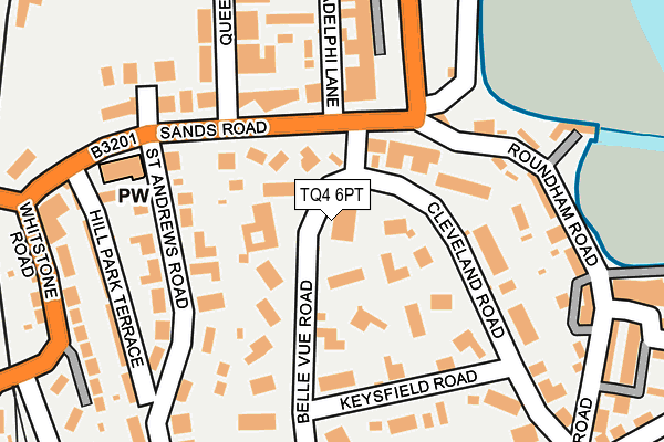 TQ4 6PT map - OS OpenMap – Local (Ordnance Survey)