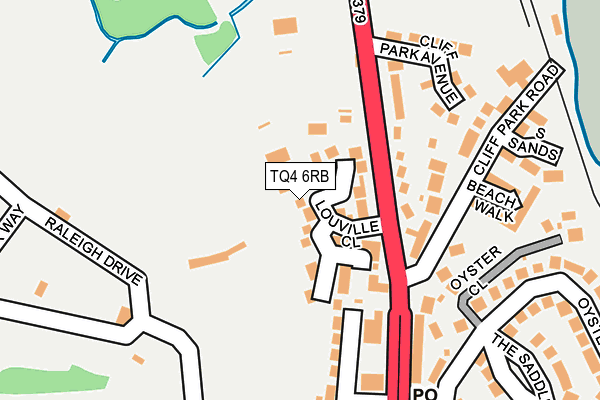 TQ4 6RB map - OS OpenMap – Local (Ordnance Survey)