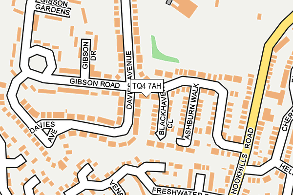 TQ4 7AH map - OS OpenMap – Local (Ordnance Survey)