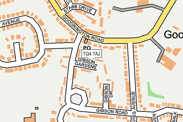 TQ4 7AJ map - OS OpenMap – Local (Ordnance Survey)
