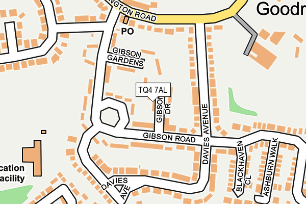 TQ4 7AL map - OS OpenMap – Local (Ordnance Survey)