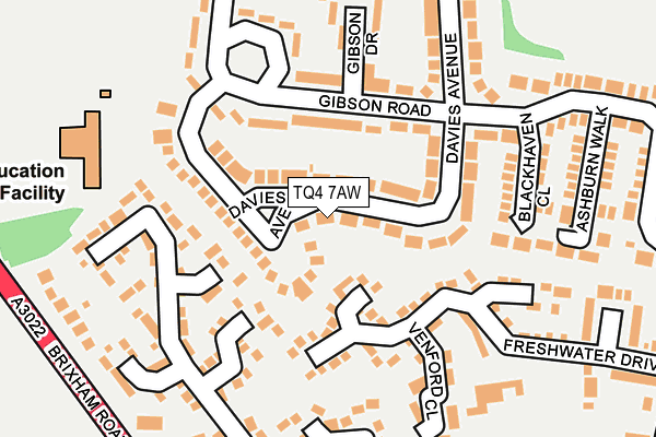TQ4 7AW map - OS OpenMap – Local (Ordnance Survey)