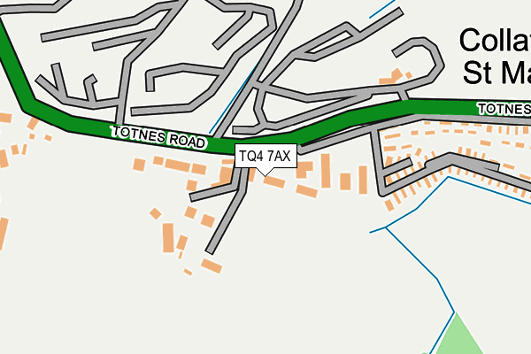 TQ4 7AX map - OS OpenMap – Local (Ordnance Survey)