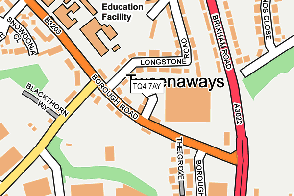 TQ4 7AY map - OS OpenMap – Local (Ordnance Survey)