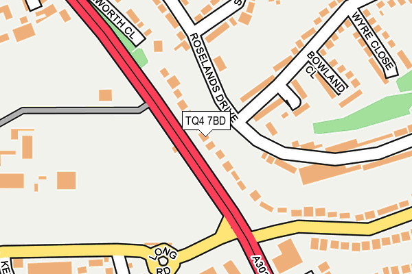 TQ4 7BD map - OS OpenMap – Local (Ordnance Survey)