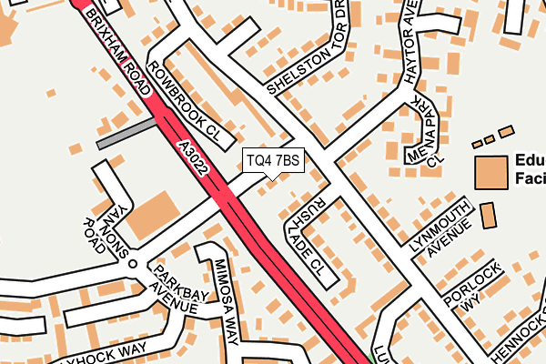 TQ4 7BS map - OS OpenMap – Local (Ordnance Survey)