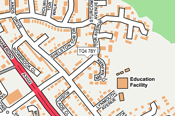 TQ4 7BY map - OS OpenMap – Local (Ordnance Survey)