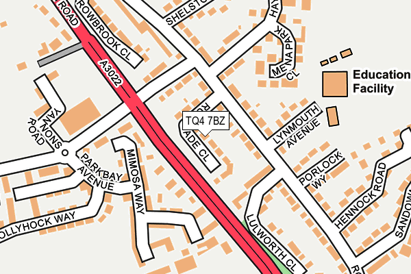 TQ4 7BZ map - OS OpenMap – Local (Ordnance Survey)