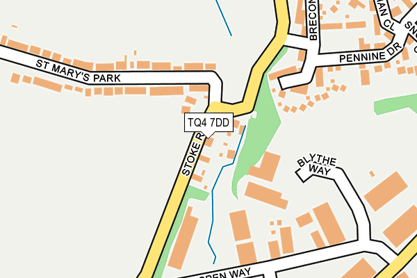 TQ4 7DD map - OS OpenMap – Local (Ordnance Survey)