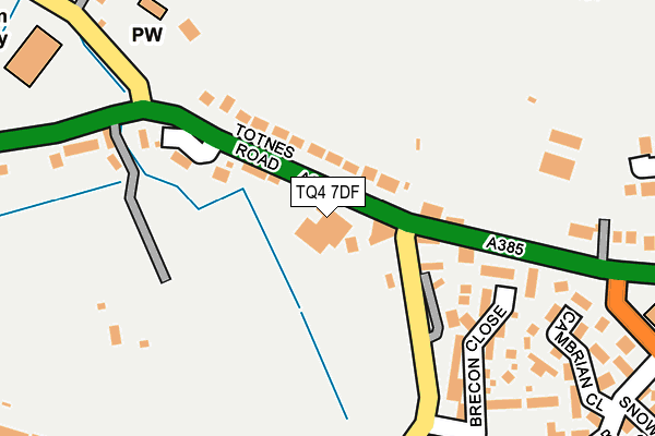 TQ4 7DF map - OS OpenMap – Local (Ordnance Survey)