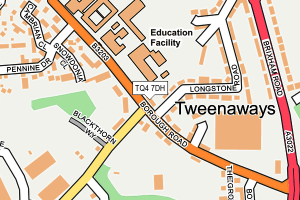 TQ4 7DH map - OS OpenMap – Local (Ordnance Survey)