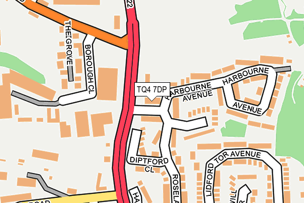 TQ4 7DP map - OS OpenMap – Local (Ordnance Survey)