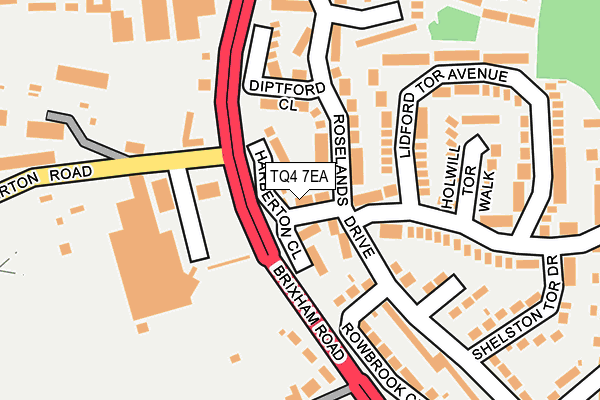 TQ4 7EA map - OS OpenMap – Local (Ordnance Survey)