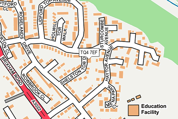TQ4 7EF map - OS OpenMap – Local (Ordnance Survey)