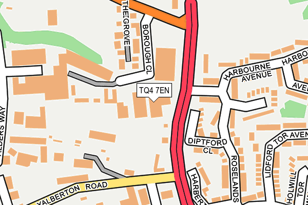 TQ4 7EN map - OS OpenMap – Local (Ordnance Survey)