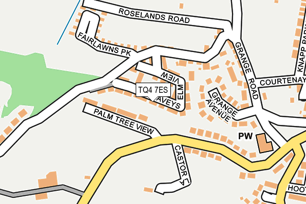TQ4 7ES map - OS OpenMap – Local (Ordnance Survey)