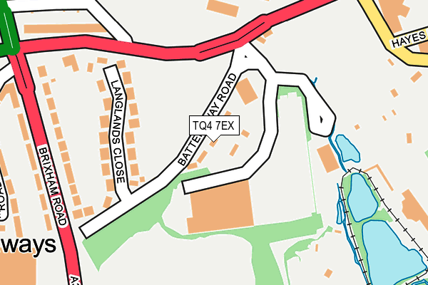 TQ4 7EX map - OS OpenMap – Local (Ordnance Survey)