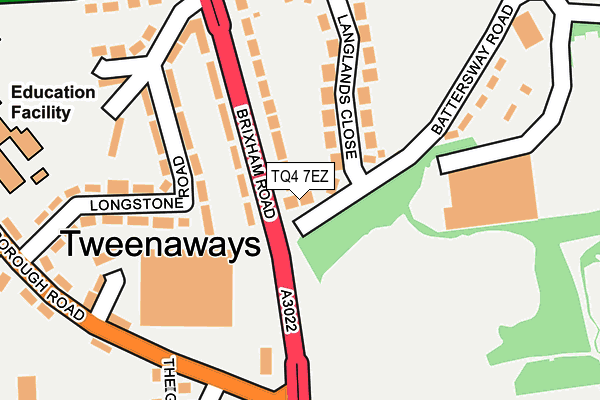 TQ4 7EZ map - OS OpenMap – Local (Ordnance Survey)